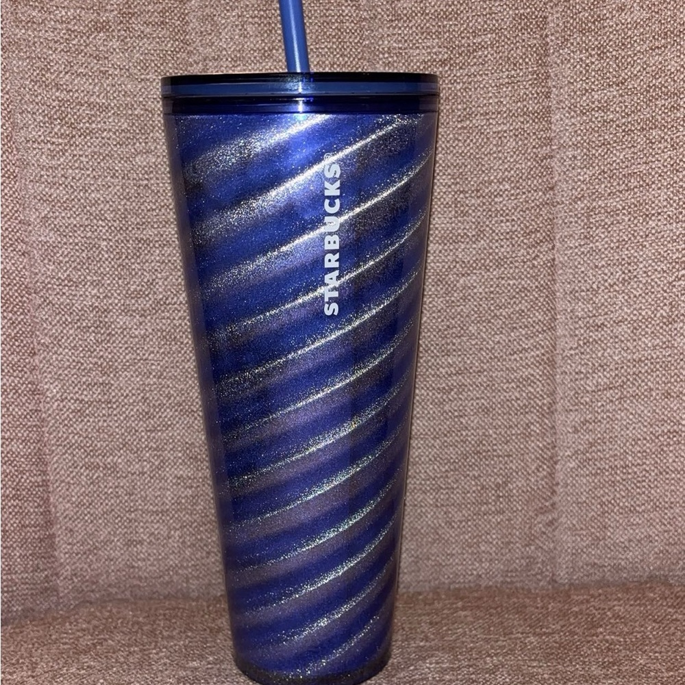 Blue Starbucks cup